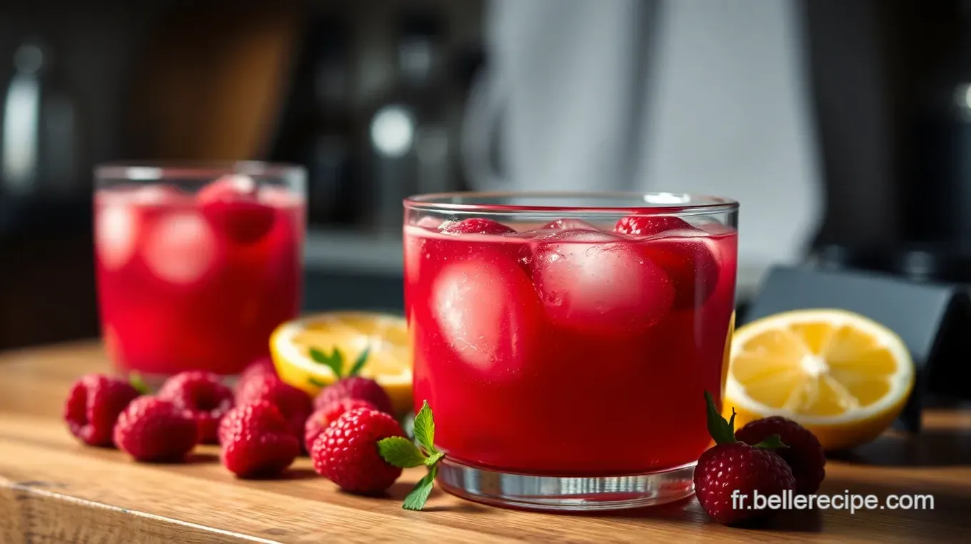 Recette Cocktail Sans Alcool: Rafraîchissant Cocktail Framboise-Citronnelle Cocktail Framboise-Citronnelle