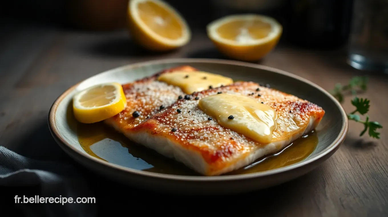 Recette Black Bass à la Poêle : Filet Doré au Beurre Citronné Facile Filet de Black Bass Doré au Beurre Citronné