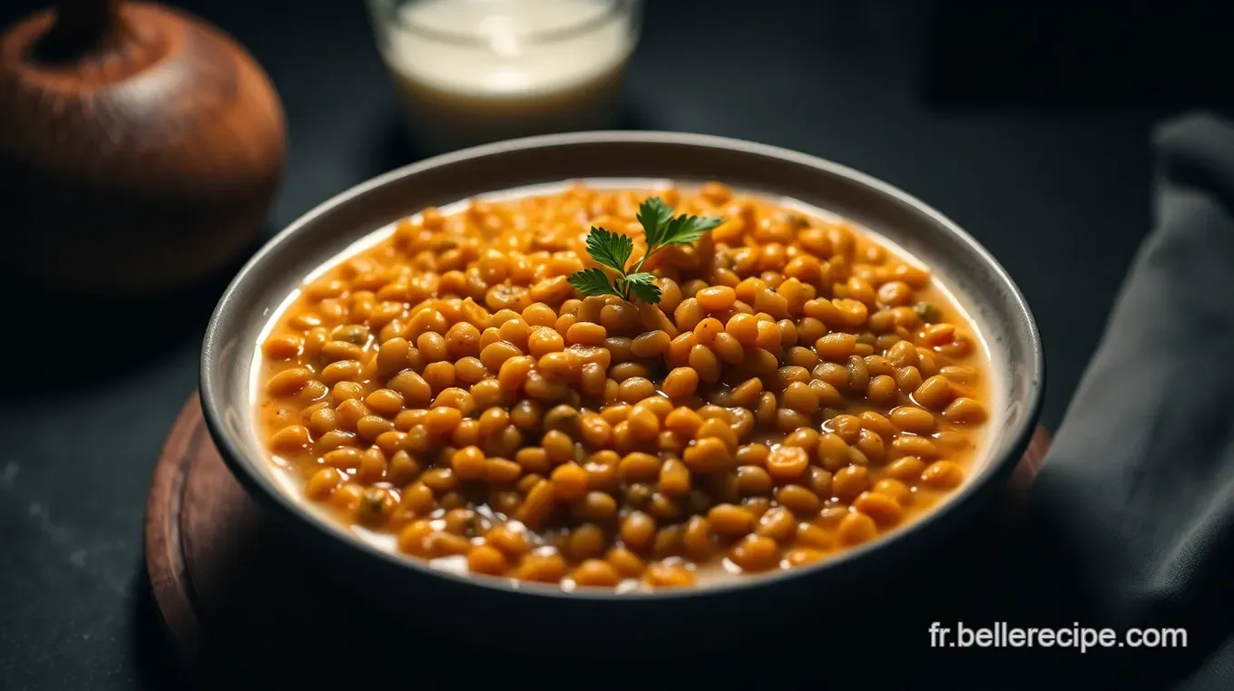 Recette Lentilles Corail Lait de Coco : Un Curry Végétarien Réconfortant Lentilles Corail au Lait de Coco