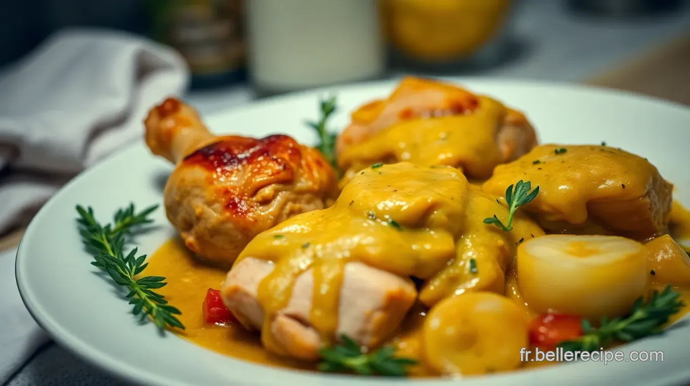 Poulet au Moutarde : Mon Recette Préférée Pour un Dîner Réconfortant Poulet au Moutarde : Un Classique de la Gastronomie Française