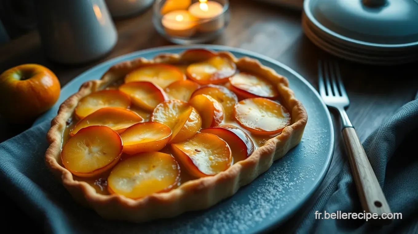 Recette Automne : Tarte aux Pommes Caramélisées et à la Cannelle Tarte aux Pommes Caramélisées et à la Cannelle