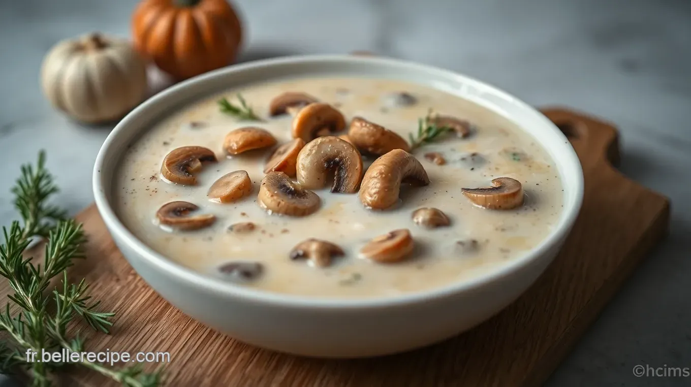 Velouté de Champignons de Paris : Un Réconfort en Hiver Velouté de Champignons de Paris