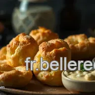 Ap&eacute;ro D&icirc;natoire : Goug&egrave;res au Fromage et Dips de L&eacute;gumes Croquants