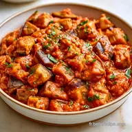 Aubergines Aux &Eacute;pices pour 4 Personnes