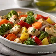 Recette de Batch Cooking au Poulet & L&eacute;gumes