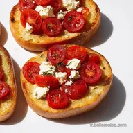 Bruschetta recette facile Tomates Cerises Fromage Frais en 5 min