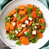 Recette avec Carottes Salade Harissa Feta Menthe