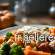 Id&eacute;e repas famille : Casserole de poulet cr&eacute;meuse et l&eacute;gumes
