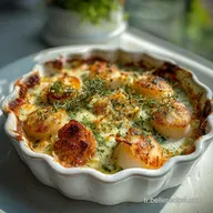 Coquilles Saint-Jacques Gratin&eacute;es Maison