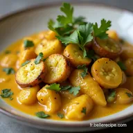 Recette Courgettes au Lait de Coco Curry Doux Express