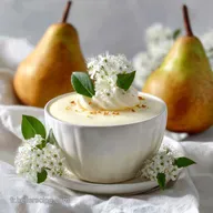 Cr&egrave;me de poires: Mousse Mascarpone Vanill&eacute;e