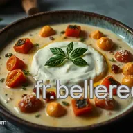 Recette Mascarpone Sal&eacute; : Cr&egrave;me D&eacute;licieuse aux Herbes et L&eacute;gumes R&ocirc;tis