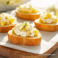 Recette Entr&eacute;e Simple et Chic Crostinis Ch&egrave;vre Miel