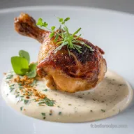 Cuisse de poulet de Bistrot : Sauce Cr&eacute;meuse &agrave; la Moutarde