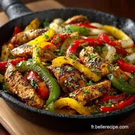 Recette Fajitas au Poulet Marinade Express et L&eacute;gumes Croquants