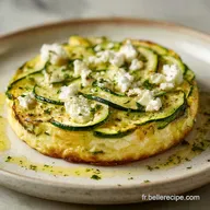 Recette de Flan Courgettes Feta Velout&eacute;