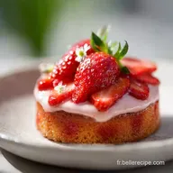 Recette de Fraisier aux Biscuits Roses