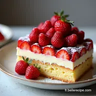 Mon G&acirc;teau Anniversaire Fraises Cr&egrave;me Recette Facile