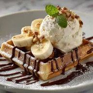 Gaufre banane sans beurre La recette facile a&eacute;rienne et savoureuse