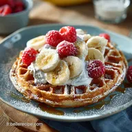 Gaufre saine &agrave; la banane et Avoine Recette Facile pour un Brunch Healthy