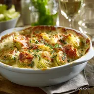 Gratin de poireau au Comt&eacute; AOP Recette cr&eacute;meuse et facile Bistroti&egrave;re