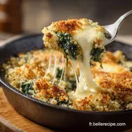 Gratin de Quinoa Mozzarella et &Eacute;pinards Le plat r&eacute;confortant