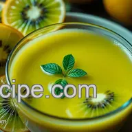 Recette Facile de Jus de Kiwi Jaune Zespri&trade; Sungold&trade;, Citron Vert et Menthe