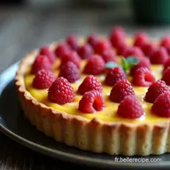 La Tarte aux P&ecirc;ches et Framboises LInratable Facile