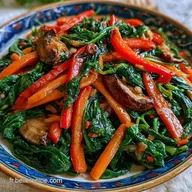 L&eacute;gumes Saut&eacute;s Cor&eacute;ens pour 4 Personnes