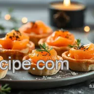 Ap&eacute;ro de No&euml;l Chic: Mini-Tartelettes Saumon Fum&eacute; & Aneth