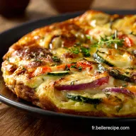 Omelette au fromage et aux l&eacute;gumes baveuse recette express du Chef