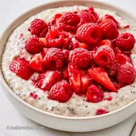 Overnight Oats Fruits Rouges en 10 Min