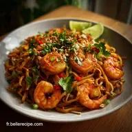 Pad Thai with Shrimp: Recette Authentique et &Eacute;quilibr&eacute;e