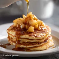 Pancakes &agrave; la Pomme Faciles pour 4 Portions