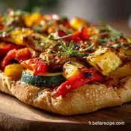Pita aux l&eacute;gumes r&ocirc;tis Recette l&eacute;g&egrave;re et facile saveur du Midi