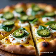 Recette Pizza aux &Eacute;pinards Maison Ricotta et Ail Confit