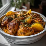 Plat Tajine Poulet : Recette Marocaine Pr&ecirc;te en 90 Min