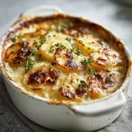 Pommes de Terre Gratin&eacute;es Faciles pour 6