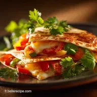 Quesadillas l&eacute;gumes et Comt&eacute; AOP la recette chic et facile