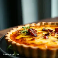 Id&eacute;e Entr&eacute;e Recette Facile: Quiche Cr&egrave;me Br&ucirc;l&eacute;e Lardons!