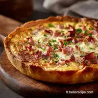 Quiche poireau ch&egrave;vre jambon sec La recette bistrot ultime