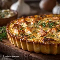 Quiche poulet moutarde aux poireaux recette facile et savoureuse