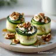 Roul&eacute;s de Courgettes au Ch&egrave;vre : Recette Ap&eacute;ritif en 4h 25min