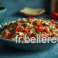 Recette W Watchers: Salade Croquante de Quinoa &agrave; la M&eacute;diterran&eacute;enne