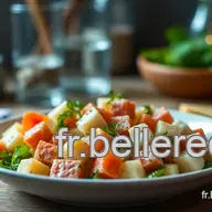 Salade de petites p&acirc;tes avoines: Fra&icirc;cheur et croustillant!