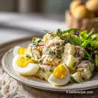 Salade De Pommes De Terre Au Thon Et &OElig;ufs Pour 4 Portions