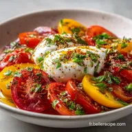Salade Tomates Burrata Facile en 15 Minutes