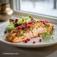 Saumon de No&euml;l en Cro&ucirc;te de Baies Roses
