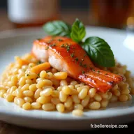 Saumon R&ocirc;ti et son Risotto Cr&eacute;meux aux Agrumes Recette Facile