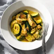 Courgettes et Poulet Sauts la Mon Menu Healthy Facile